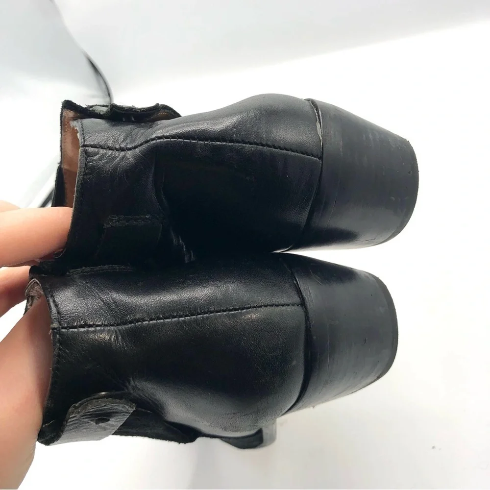 MADEWELL Charley Collar Stud Boot Ankle Boot Bootie Black Suede Leather 7.5 MWL